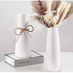 Vases design blancs à fleurs en céramique à motif fleurs modernes 