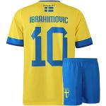 Maillot de Foot Suède Zlatan Ibrahimovic - Enfant et Adulte - 140