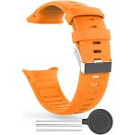 Bracelets de montre orange look sportif en silicone pour garçon 