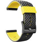 Bracelets de montre jaunes look sportif en silicone pour garçon 