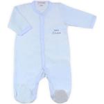 Pyjamas en velours bleu ciel en velours Taille 1 mois pour garçon en promo de la boutique en ligne Amazon.fr 