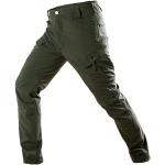 Pantalons de randonnée verts en polaire imperméables respirants Taille XL look militaire pour homme 
