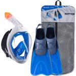 Kit de snorkeling masque Easybreath 500 palmes bleu Adulte Bleu - SUBEA - 40