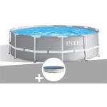 Kit piscine tubulaire Intex Prism Frame ronde 3,66 x 1,22 m + Bâche de protection