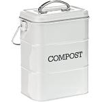Navaris Poubelle à Compost 3,2 L - Bac à Compost Cuisine en Acier  Inoxydable avec 6x Filtre Charbon - Composteur Cuisine pour Déchets  Alimentaires : : Cuisine et Maison