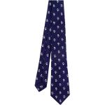 Cravates KITON bleu marine à logo Tailles uniques pour homme 