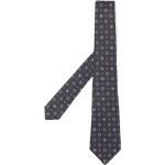 Cravates en soie KITON gris anthracite à motif papillons Tailles uniques pour homme en promo 