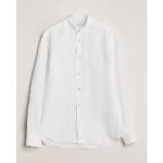 Kiton Linen Guru Collar Shirt White