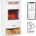 Klarstein - Bormio Smart Cheminée électrique 950/1900W thermostat minuterie hebdomadaire