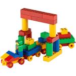 Manetico Méga-Set | 98 briques aimantées de forme et couleurs différentes | 12 fiches-modèles | Jouet pour enfants à partir d'un an