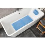 Tapis de bain Kleine Wolke bleus en PVC lavable en machine 