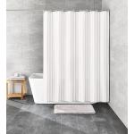 Rideaux de douche Kleine Wolke blancs en polyester lavable en machine 120x200 