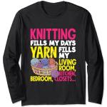 Knitting Fills My Days Fil à tricoter Filly My Living Room Manche Longue