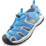 Chaussures de randonnée Knixmax bleues en caoutchouc respirantes Pointure 39 look fashion pour femme 