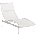 Chaises longues design Knoll International blanches 