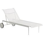 Chaises longues design Knoll International blanches 