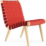 Knoll International Chaise avec accoudoirs Risom Lounge - rouge