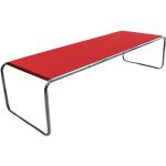 Knoll International Laccio - Table de salon rectangulaire rouge 136x48x34cm