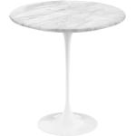 Knoll International Saarinen - Table d'appoint Ø 51cm blanc H 52cm/Ø 51cm