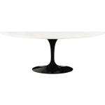 Knoll International Saarinen - Table ovale Outdoor blanc LxHxP 198x72x121cm