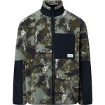 Knowledge Cotton Apparel - Sweat zippé chaud - Oversized Jaquard Sherpa Jacket Green Aop pour Homme - Taille L - Vert