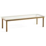 Kofi Table basse 140x50 cm Hay Chêne massif - verre clair cannelé - 5710441330820