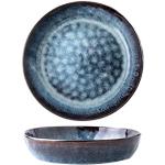 Assiettes creuses bleu ciel en céramique modernes 