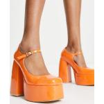 Chaussures montantes Koi Footwear orange en cuir verni Pointure 40 pour femme en promo 