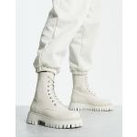 Bottines Koi Footwear blanches à lacets à talons chunky à lacets Pointure 40 pour femme en promo 