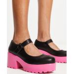 Chaussures d'été Koi Footwear noires en caoutchouc à talons carrés Pointure 40 pour femme en promo 