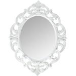 KOLE Ovale Blanc Vintage Miroir Mural