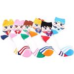 KoleGoe Lot de 6 paires de chaussettes pour femme avec impression 3D de Sailor Moon - Pour cosplay - Printemps et automne, 6 pièces., taille unique