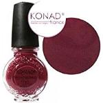 Konad - Smalto per nail art, colore rosso granato, 11 ml