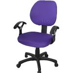 Chaises de bureau violettes en lot de 2 modernes 