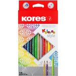 Crayons de couleur Kores marron 