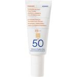 Crèmes solaires teintées Korres bio au panthénol 50 ml pour le visage texture crème 