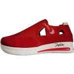 Chaussures de randonnée rouges respirantes à talons compensés Pointure 37 look casual pour femme 