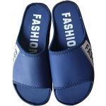 Sandales plates bleues à bouts ronds Pointure 37 look casual pour femme 