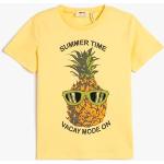 T-shirts à manches courtes jaunes en coton à motif ananas Taille 7 ans look fashion pour garçon de la boutique en ligne Amazon.fr 
