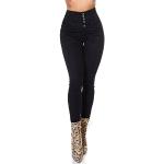 Jeans skinny Koucla noirs Taille S look sexy pour femme 