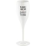 Koziol Superglas 100ml with print CHEERS NO. 1 YOU ARE MY EVERY THING