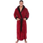 Peignoirs Kimono rouges en coton à capuche Taille S plus size look fashion pour homme 