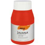 Kreul 90541-Javana Tissus clairs, 500 ml en Rouge, Peinture Souple à Base d'eau, caractère crémeux, pénètre en Profondeur dans Les Fibres, résistant au Lavage après Fixation, Red