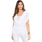 T-shirts Krisp blancs à manches courtes à manches courtes look fashion pour femme 