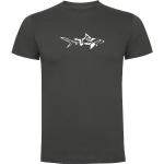 Kruskis Shark Tribal Short Sleeve T-shirt Gris S Homme