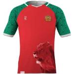 Maillots du Maroc rouges en polyester à motif lions Taille XXL look fashion 