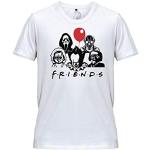 KSS KSS KSS Homme T-Shirt Halloween Chucky Ballon Friends Parodie (S)