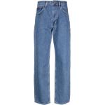 Jeans droits Ksubi bleues claires en denim délavés à motif New York W24 L29 pour femme 