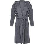 Peignoirs Kimono gris en satin Taille 3 XL plus size look fashion pour homme 