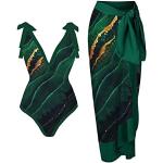 Robes de bain kaki en lot de 1 Taille XL plus size look fashion pour femme 